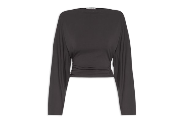 Blusa Feminina Manga Morcego - Marrom