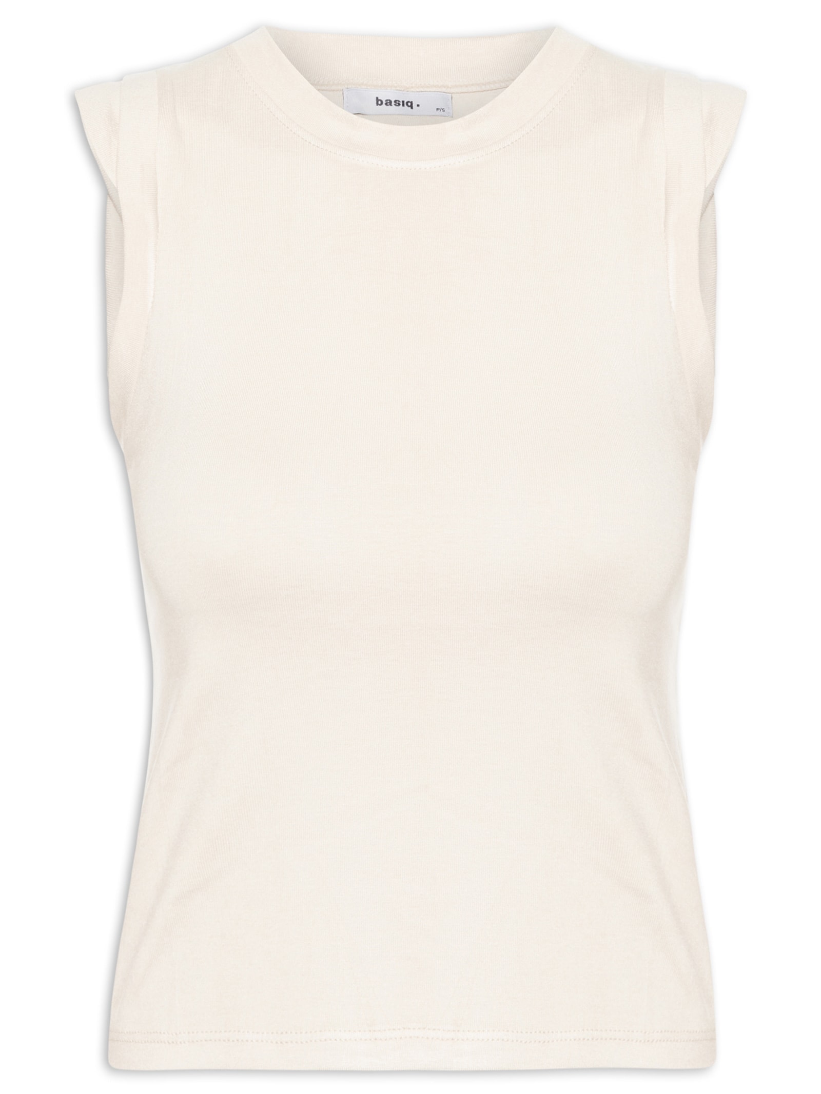 Blusa Feminina Manga Sobreposta Bege  Basiq