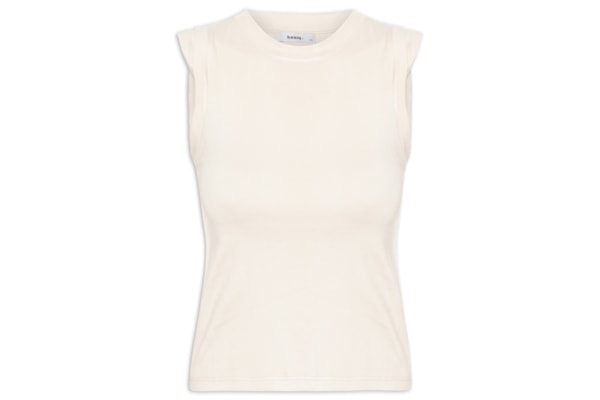 Blusa Feminina Manga Sobreposta - Bege 