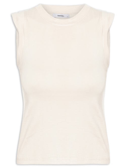 Blusa Feminina Manga Sobreposta – Bege