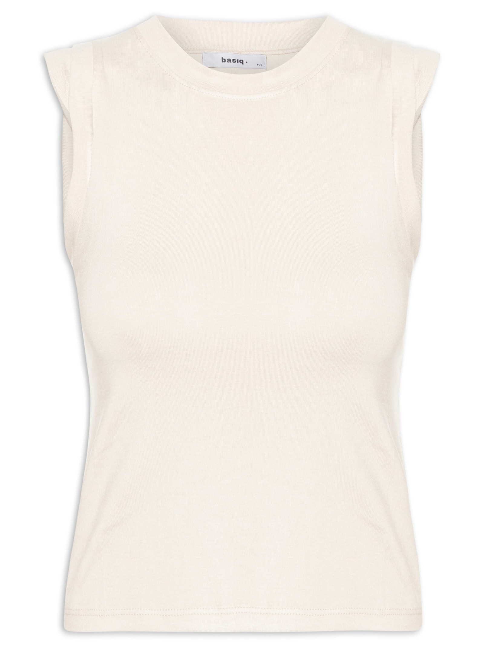 Blusa Feminina Manga Sobreposta Bege  Basiq