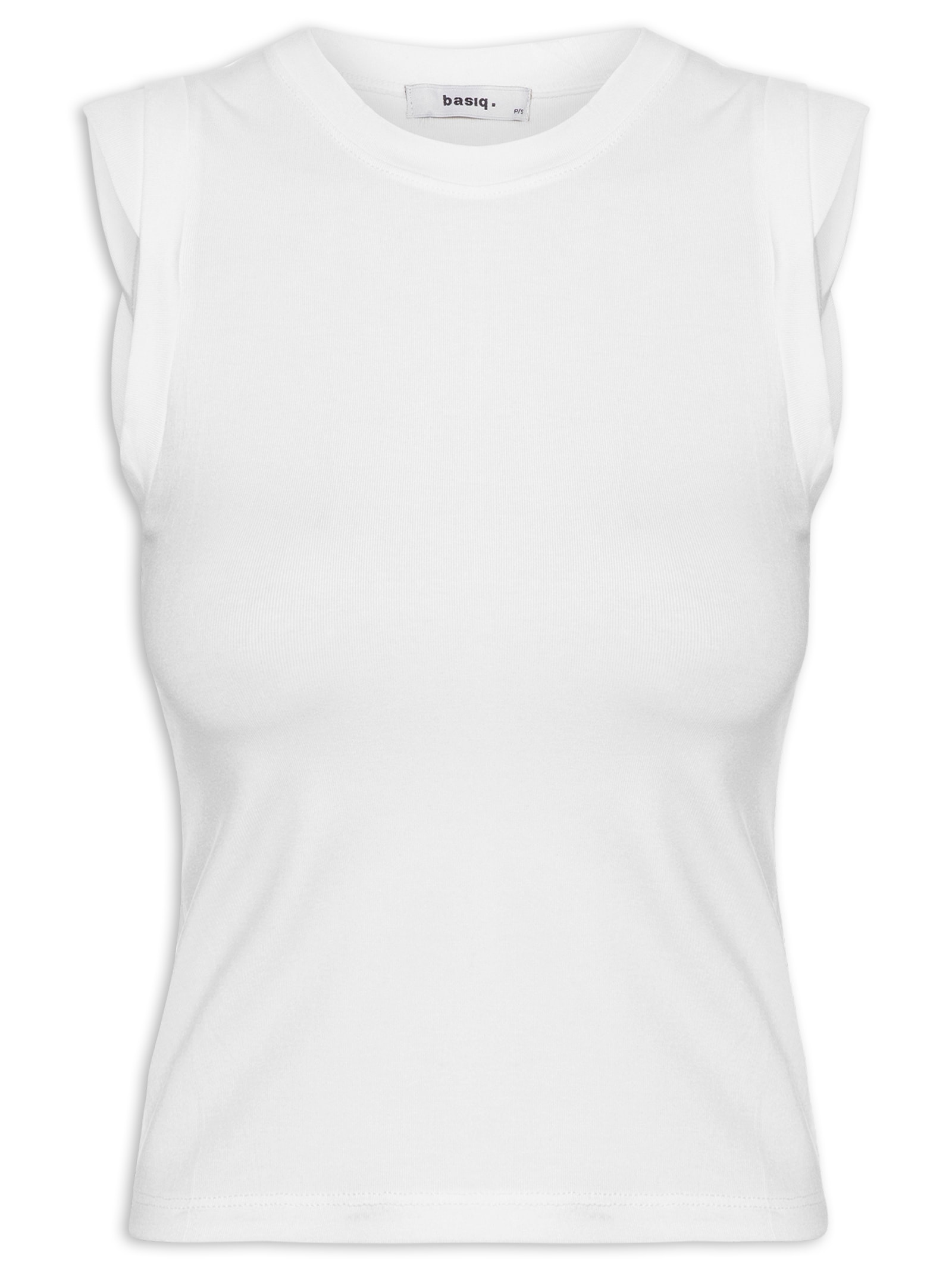 Blusa Feminina Manga Sobreposta Branco  Basiq