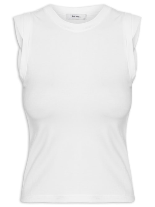Blusa Feminina Manga Sobreposta – Branco
