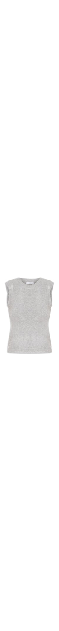 Blusa Feminina Manga Sobreposta - Cinza