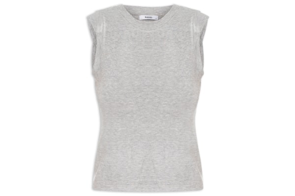 Blusa Feminina Manga Sobreposta - Cinza 