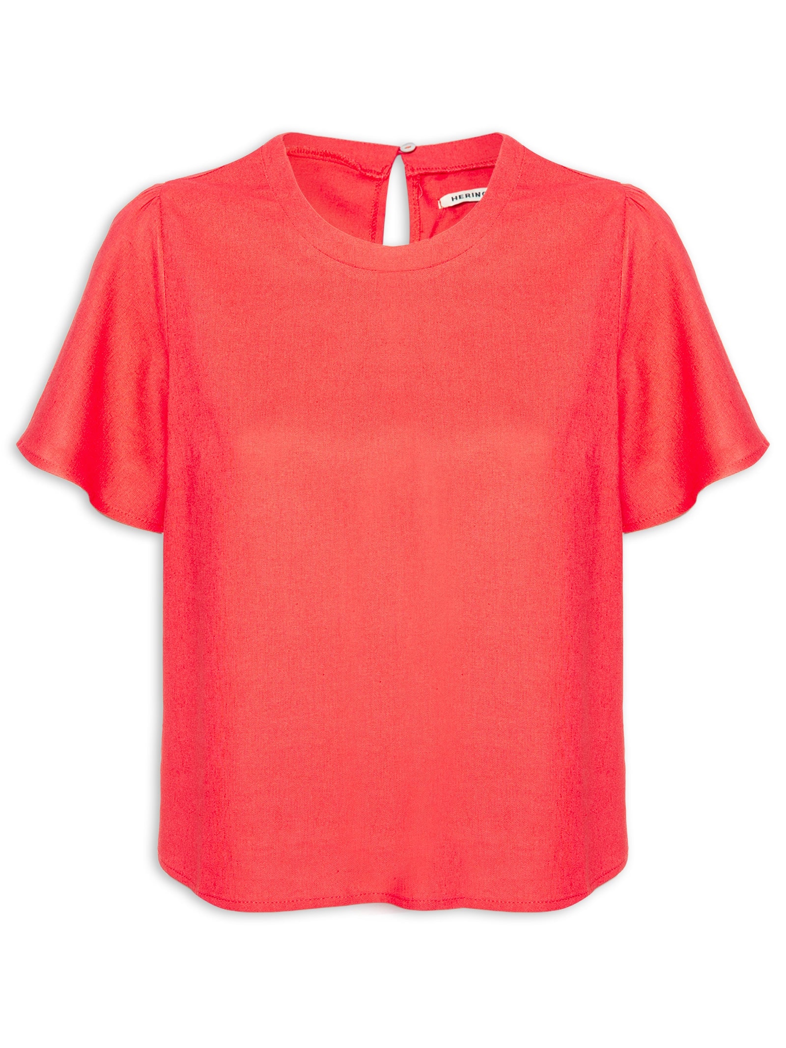 Blusa Feminina Manga Vermelho Hering