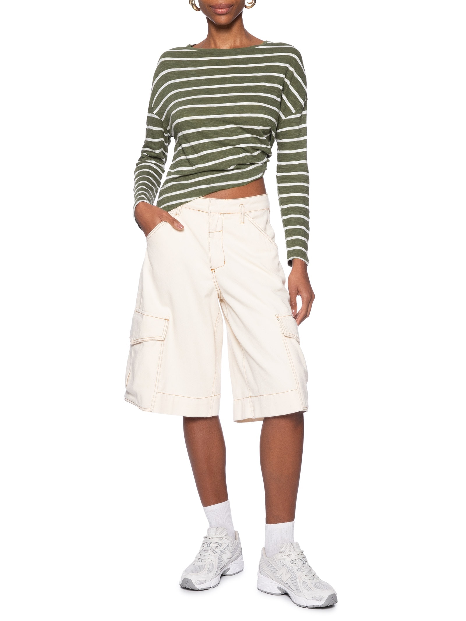 Blusa Feminina Margot Long Sleeve Verde Levi's