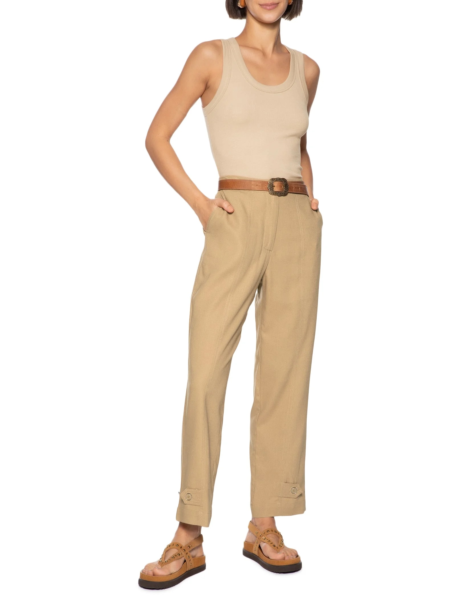 Blusa Feminina Marrom Hering