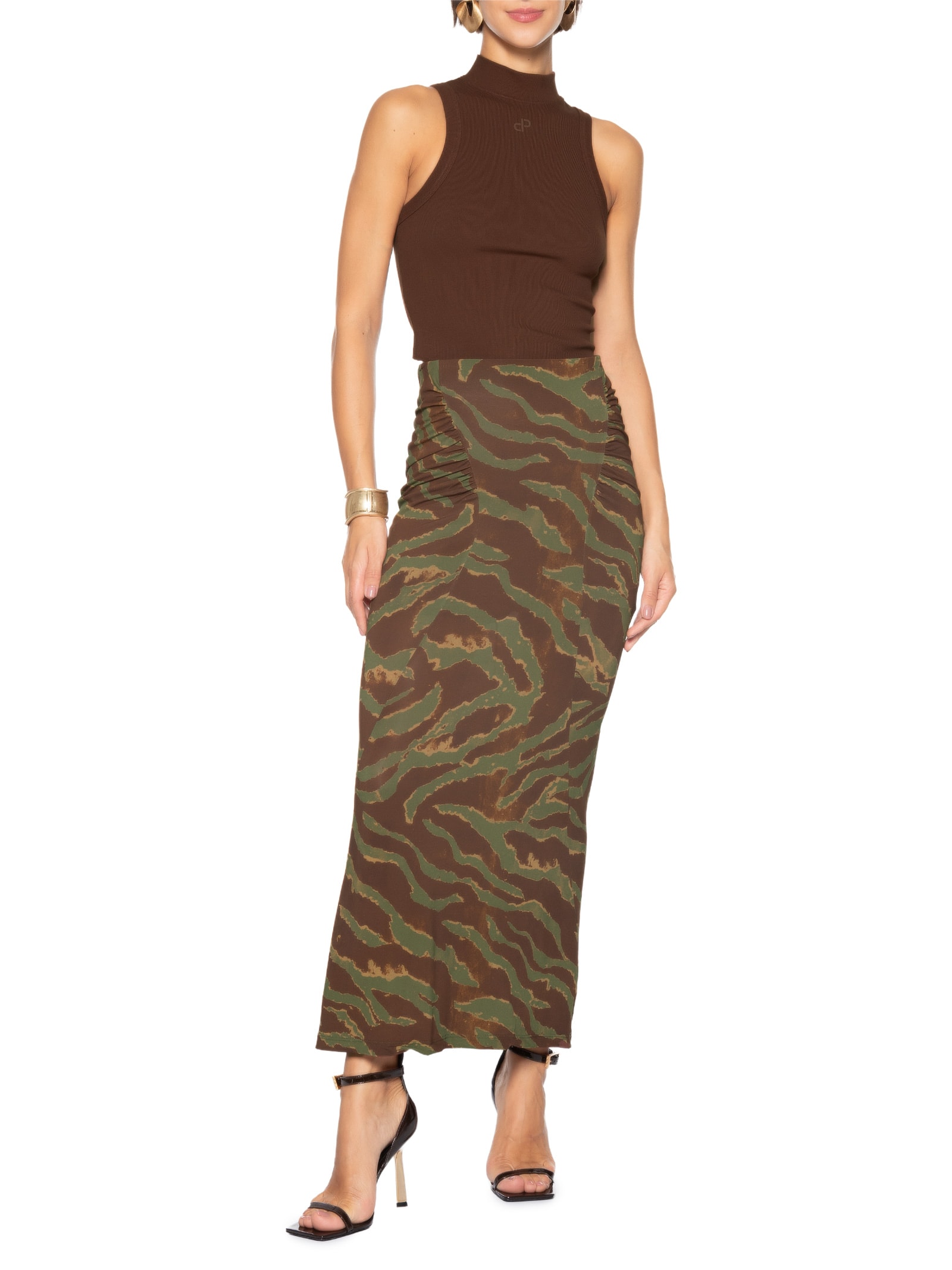 Blusa Feminina Marrom Open