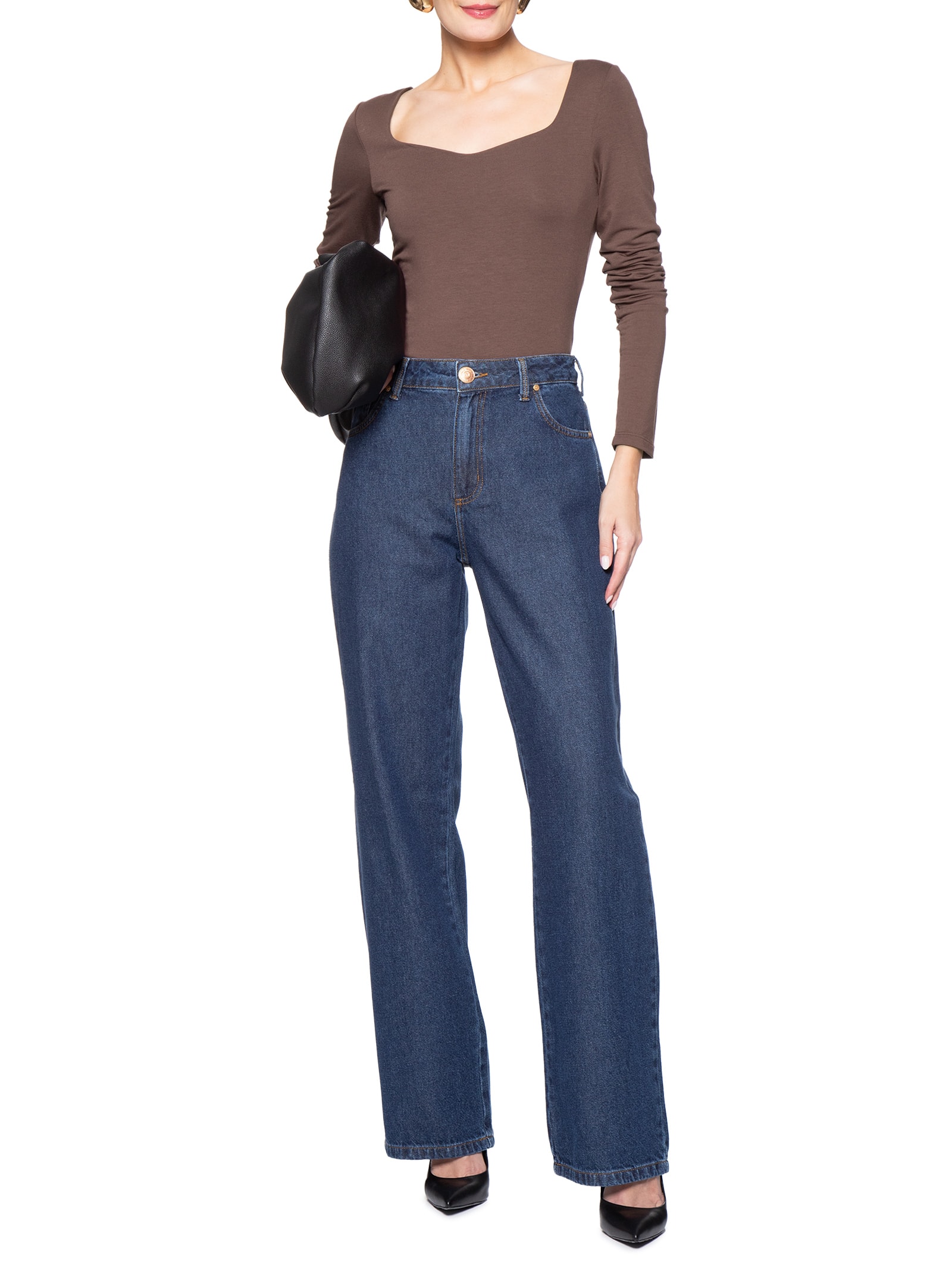 Blusa Feminina Marrom Forum