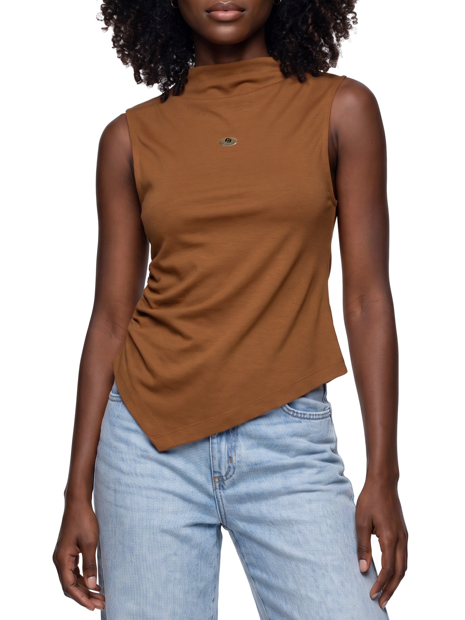 Blusa Feminina Marrom Colcci