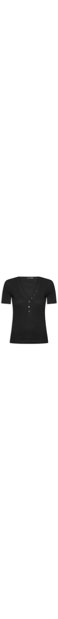 Blusa Feminina Mc Ribana Botões Frontais - Preto