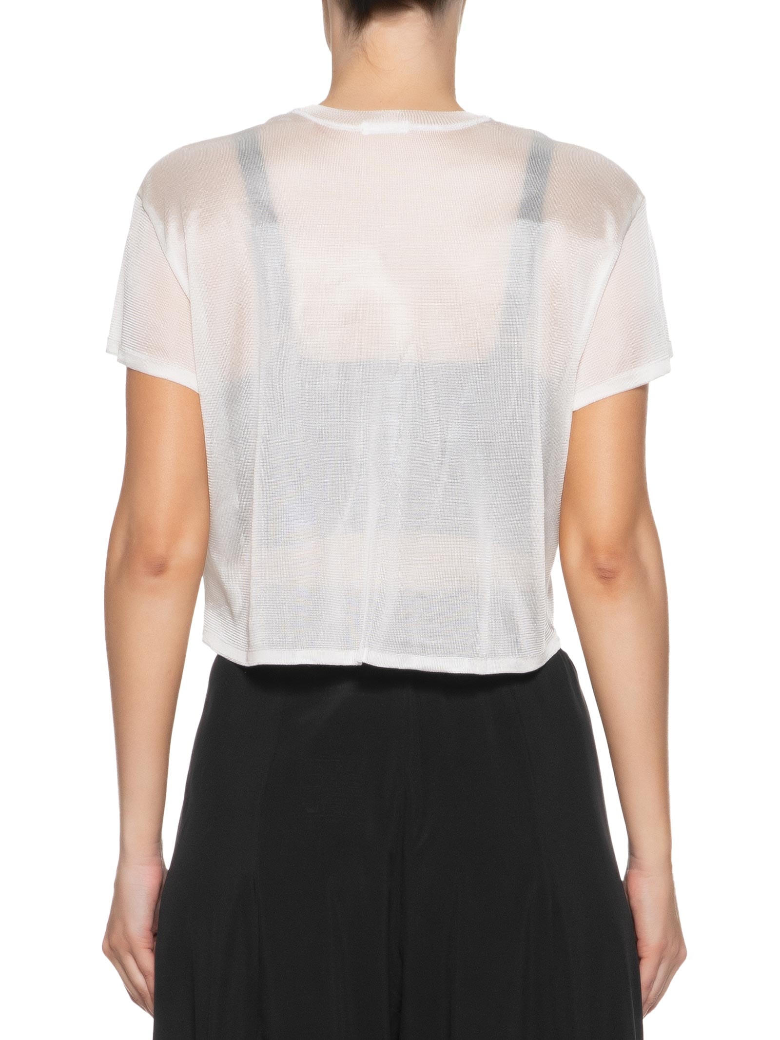 Osklen - Blusa Feminina Mc Tricot Sobreposição - Branco