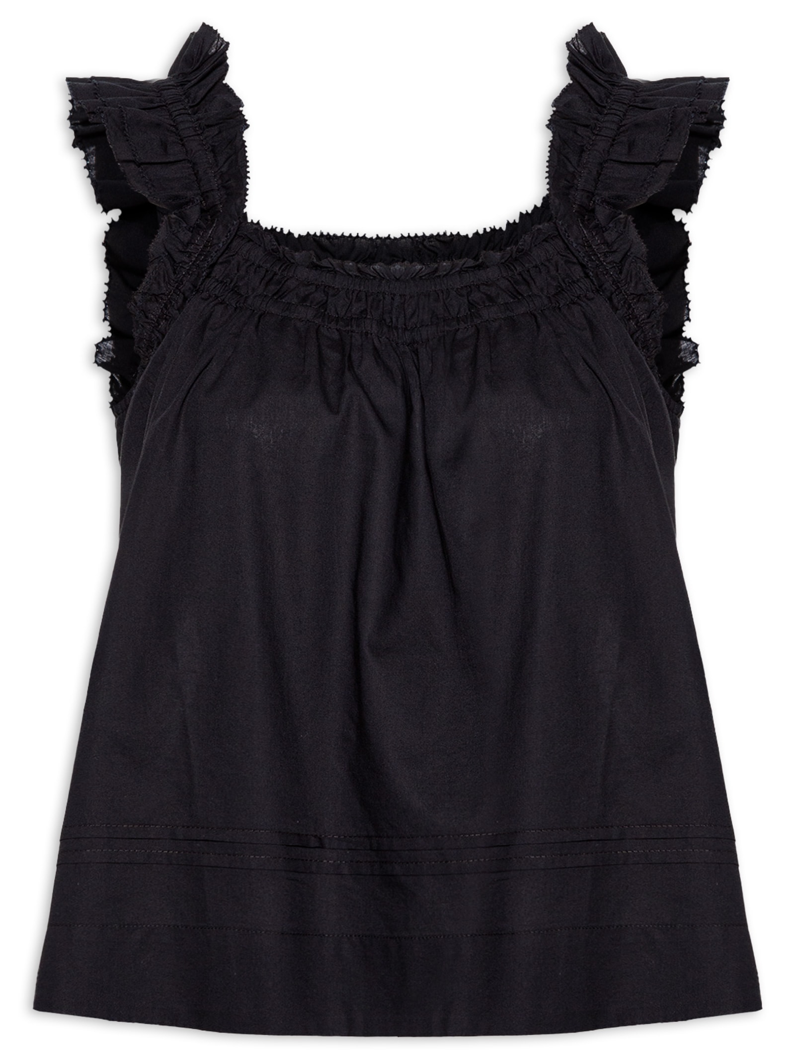 Blusa Feminina Meg Cotton Sl Blouse Preto Levi's