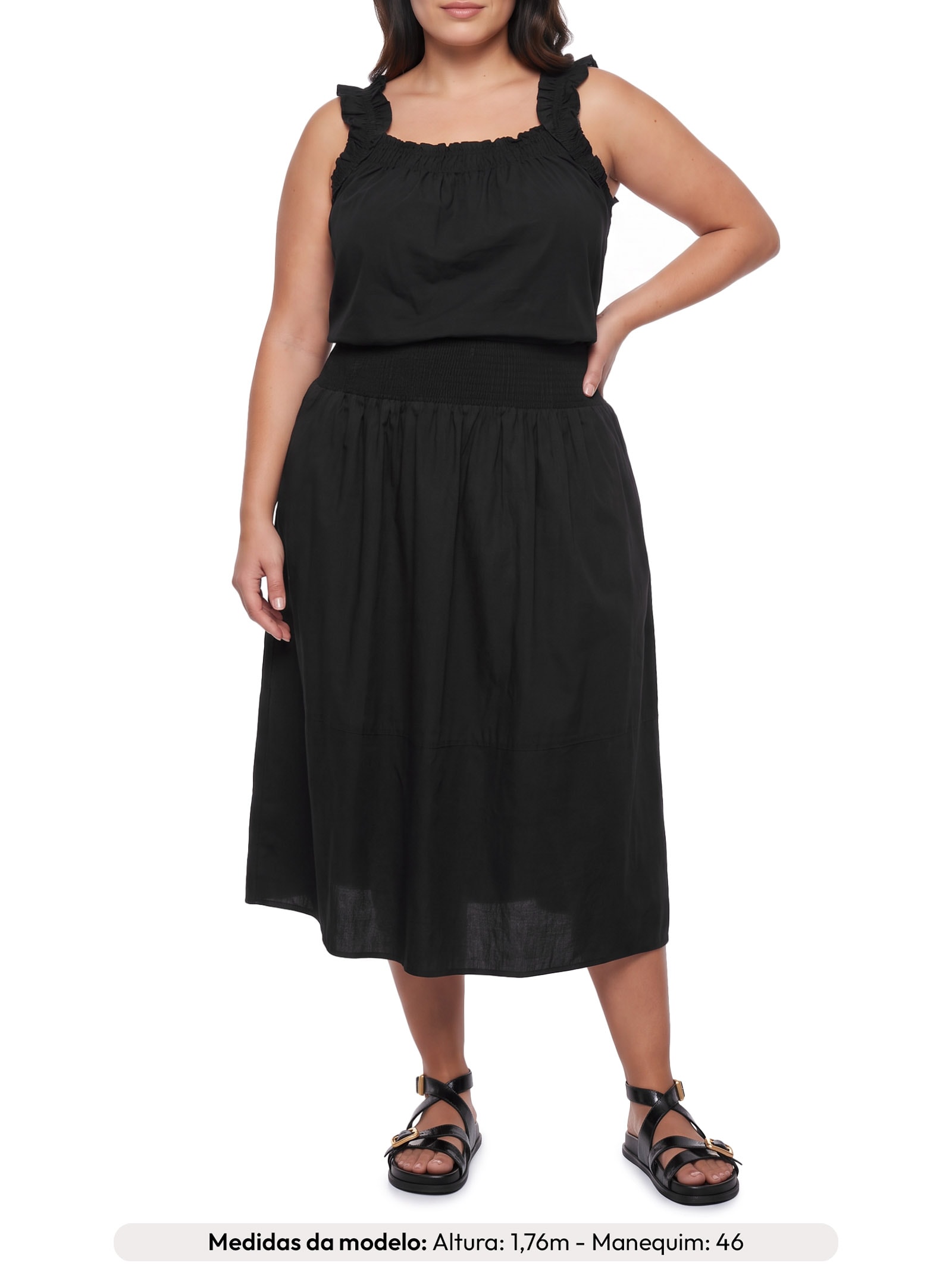 Blusa Feminina Meg Cotton Sl Blouse – Preto Levi's