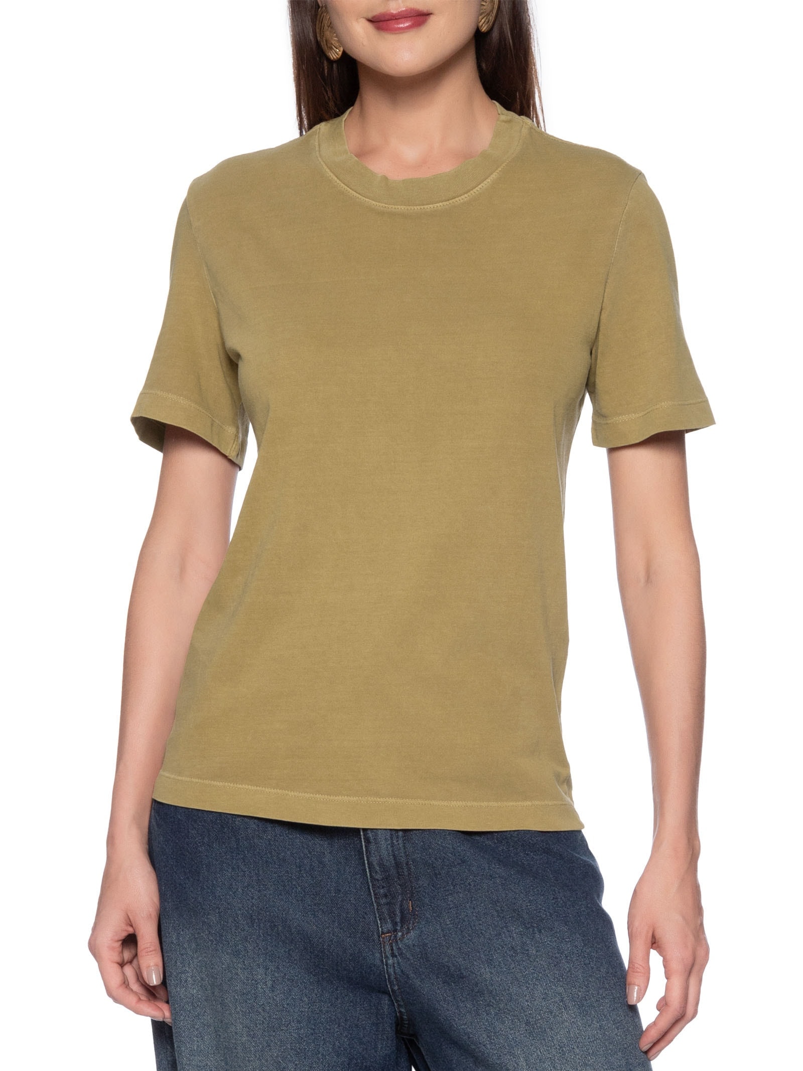 Blusa Feminina Meia Malha Bege Hering