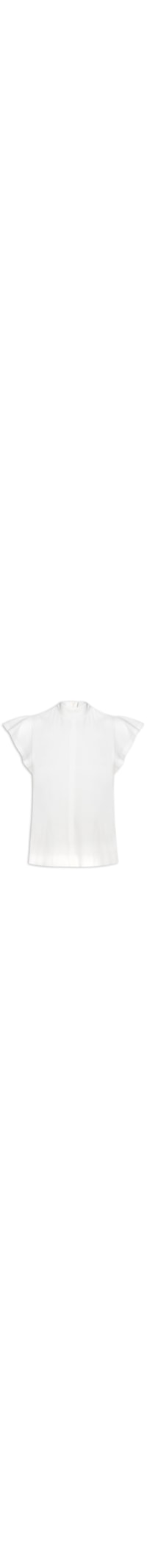 Blusa Feminina Meia Malha Recortes Iolanda - Off White