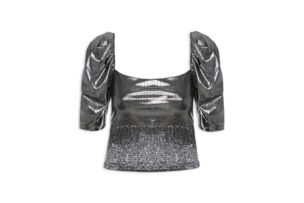 Blusa Feminina Metalizada - Prata
