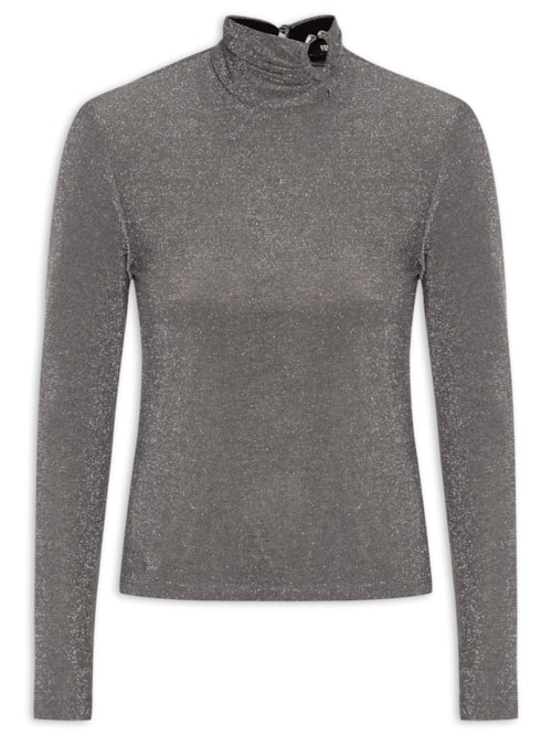 Blusa Feminina Metalizada – Prata