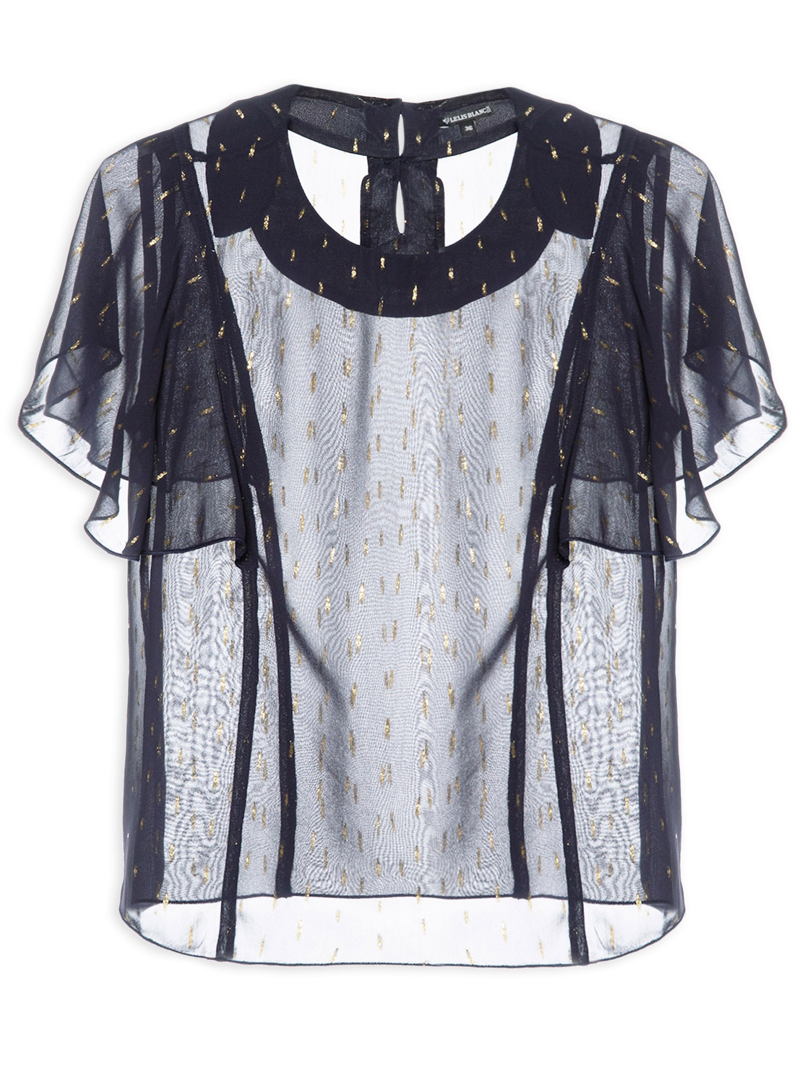 Blusa Feminina Milla Azul Le Lis