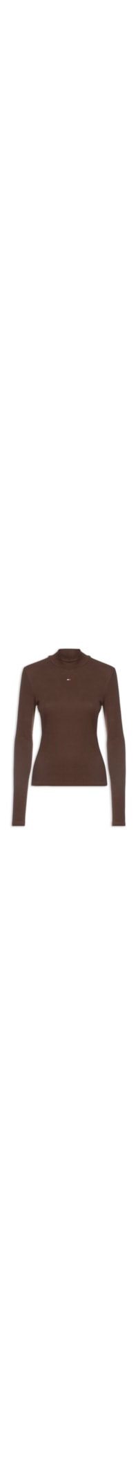 Blusa Feminina Mock Neck - Marrom