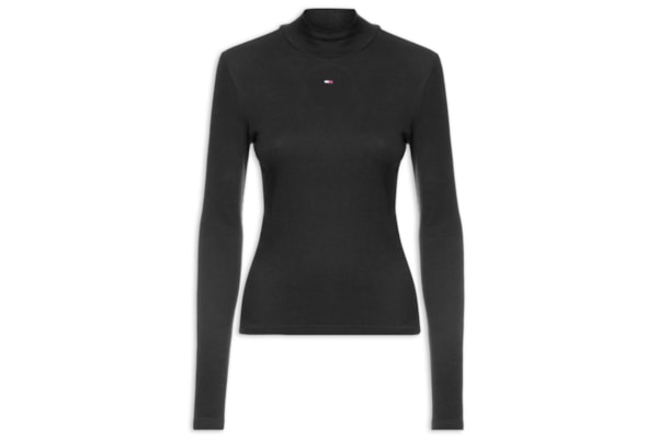 Blusa Feminina Mock Neck - Preto