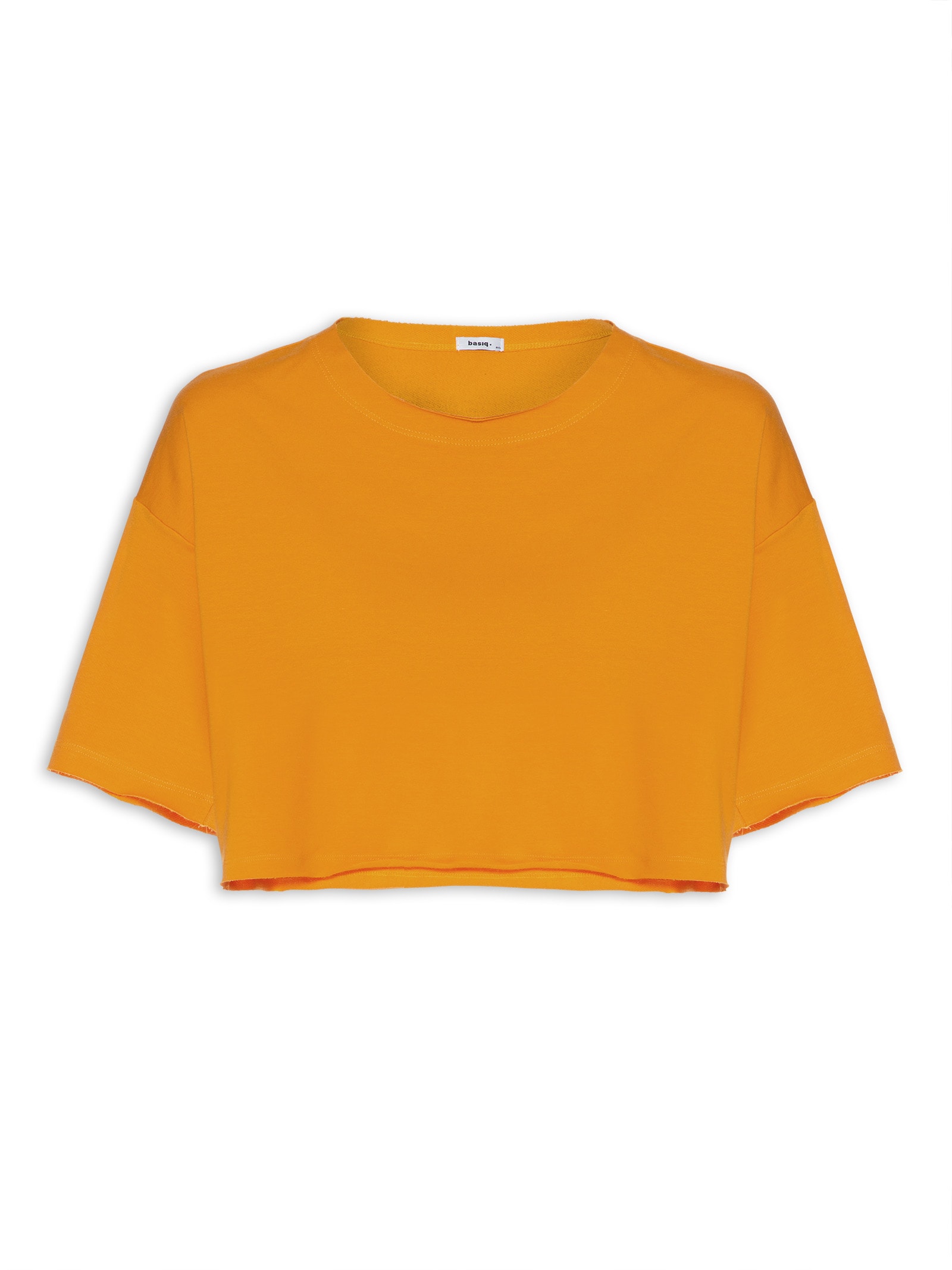 Blusa Feminina Moletinho Básica  Laranja Basiq