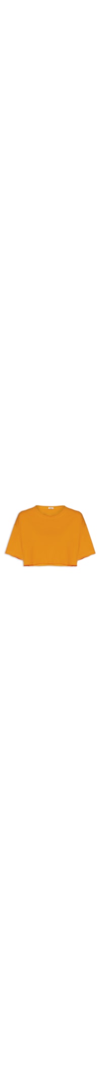 Blusa Feminina Moletinho Básica - Laranja