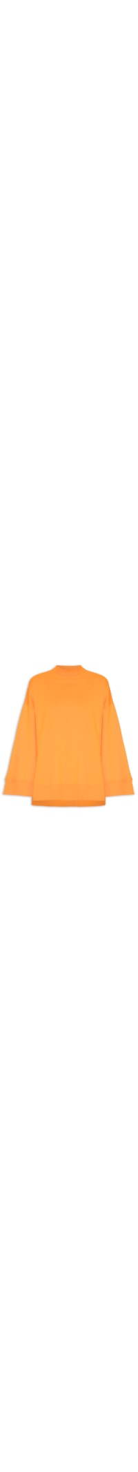 Blusa Feminina Moletom Amplo - Laranja