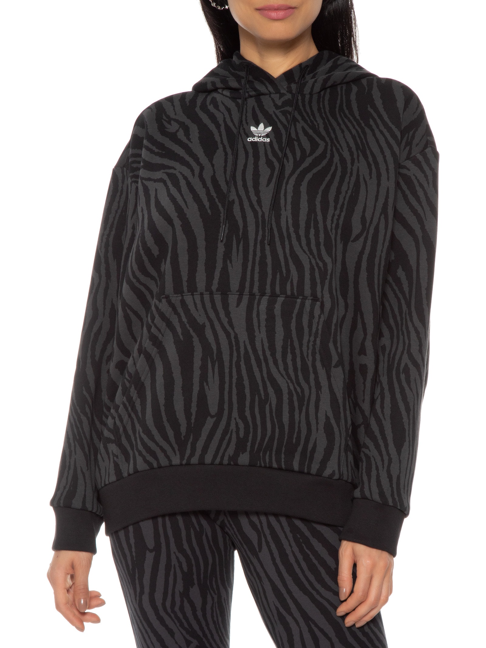Blusa Feminina Moletom Animal Hoody Animal Print Adidas Originals