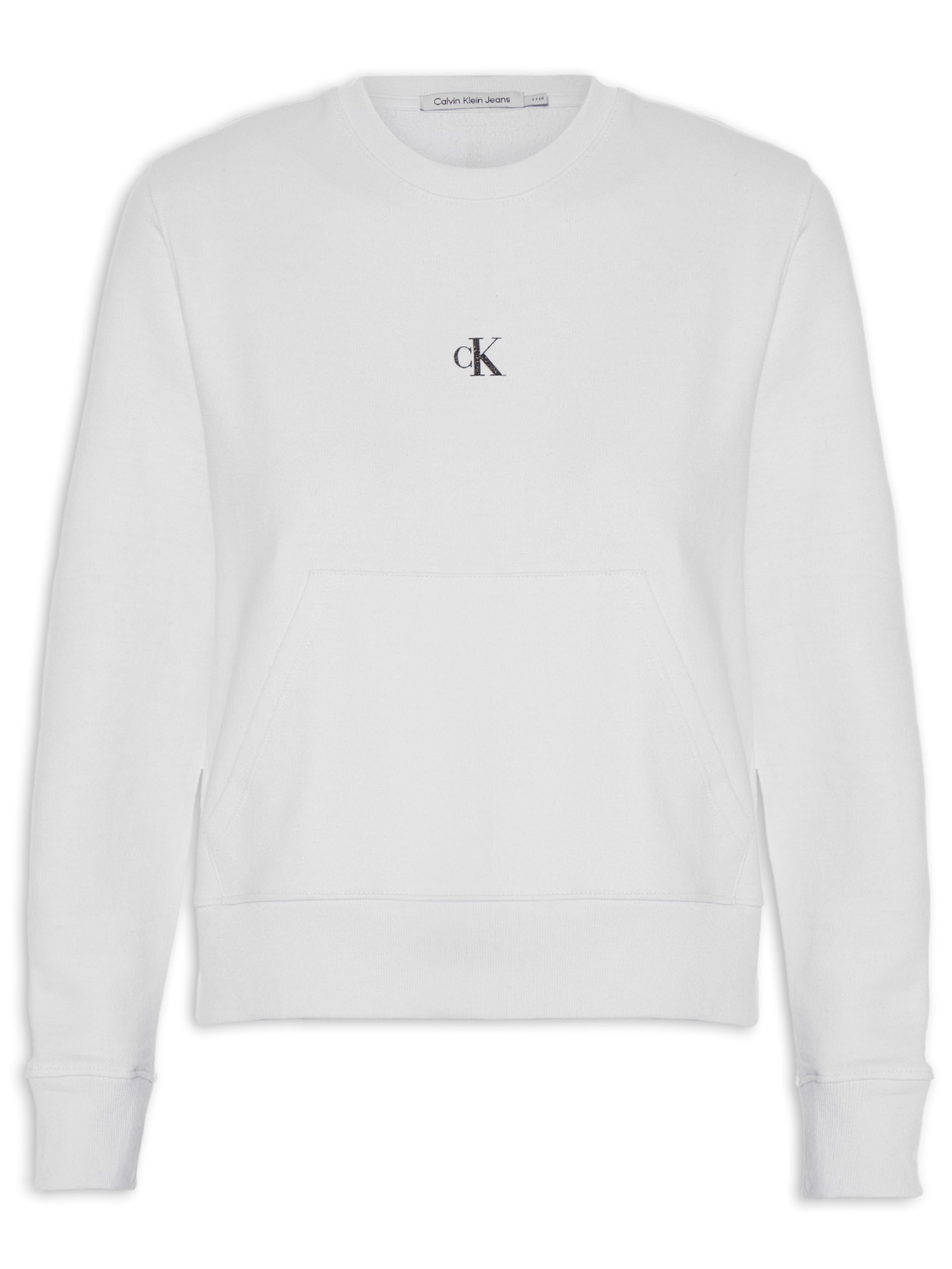 Moletom Calvin Klein Masculino Branco Calvin Klein Jeans Casaco