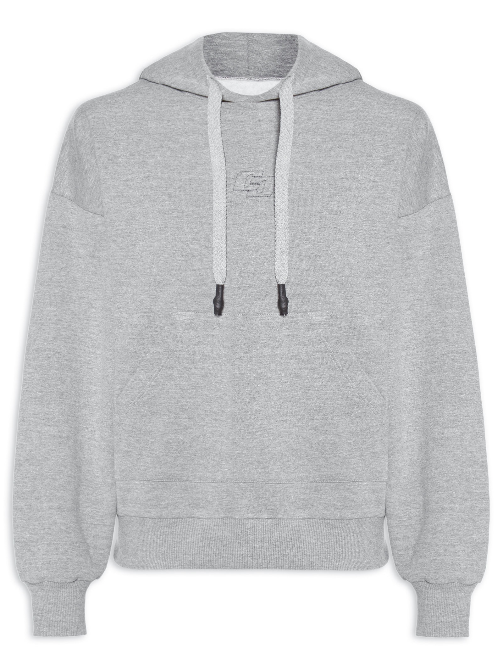 Colcci Blusa Feminina Moletom Com Capuz Cinza