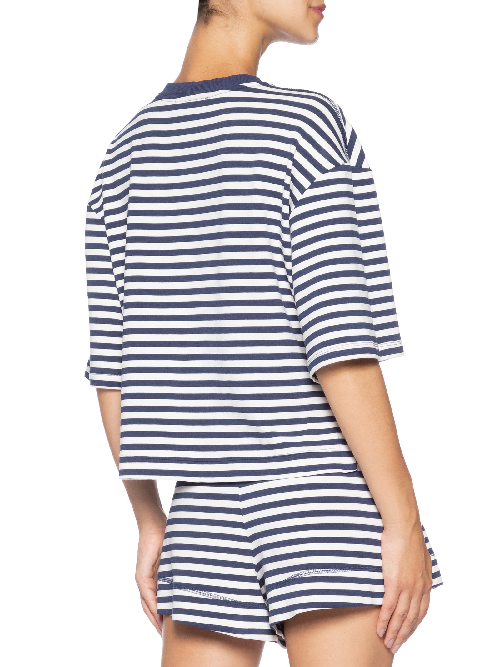Blusa Feminina Moletom Estampa Listra Com Bordado  – Azul Dress To
