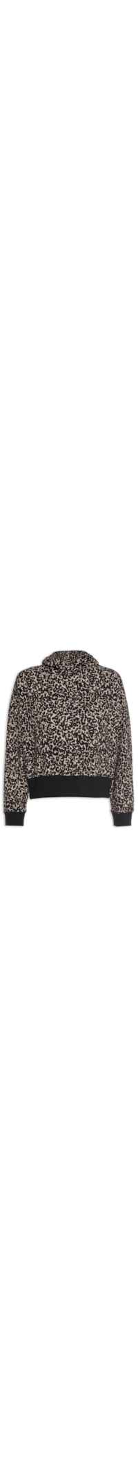 Blusa Feminina Moletom Estampado Capuz - Animal Print