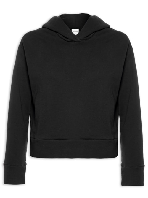 Blusa Feminina Moletom - Preto