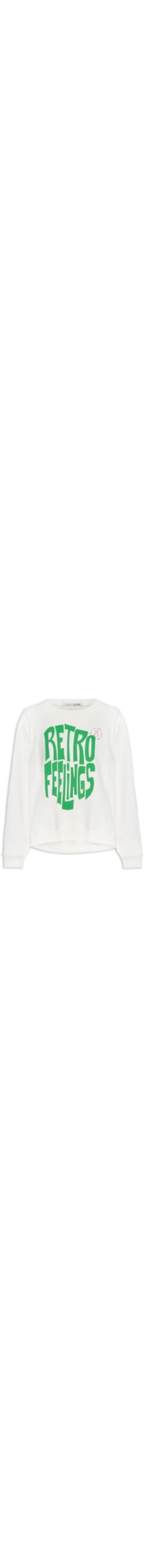 Blusa Feminina Moletom Retro Feelings - Off White