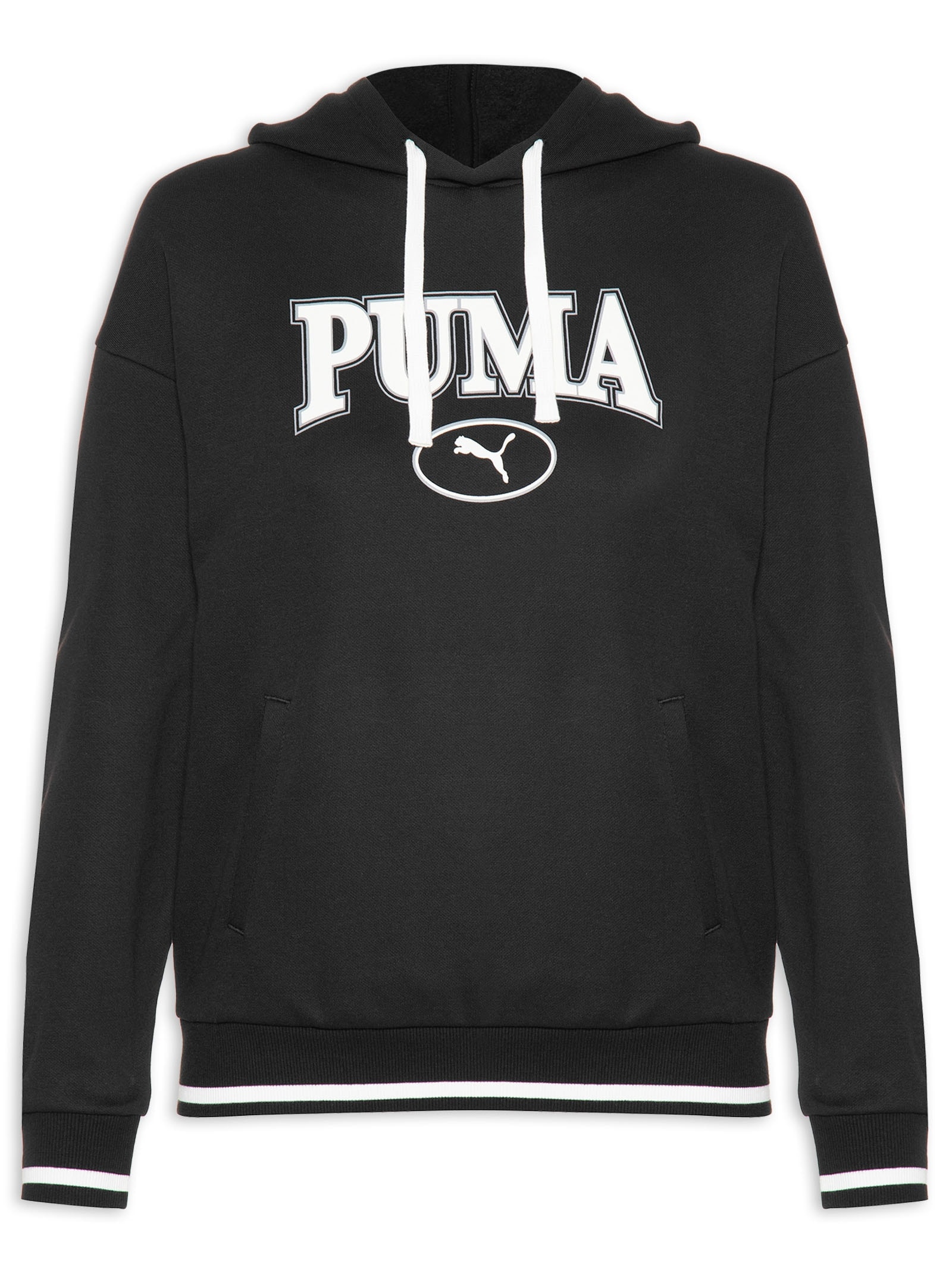 Blusa Feminina Moletom Squad Preto Puma