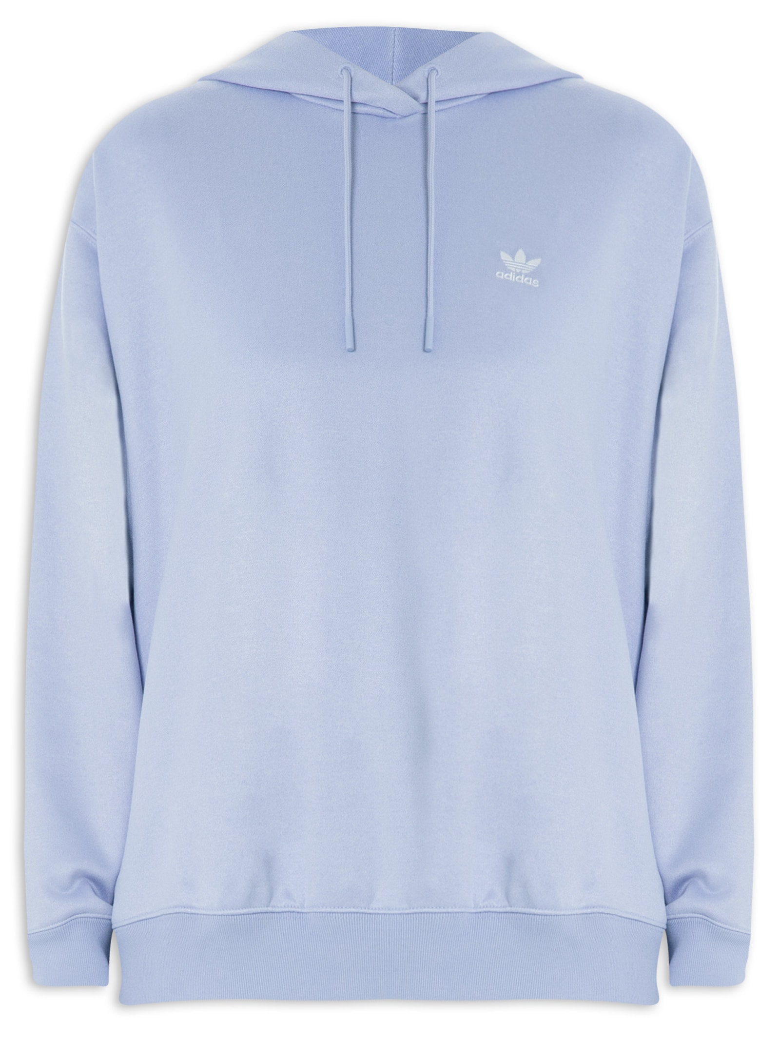Adidas Originals Blusa Feminina Moletom Trefoil Com Capuz Lilás