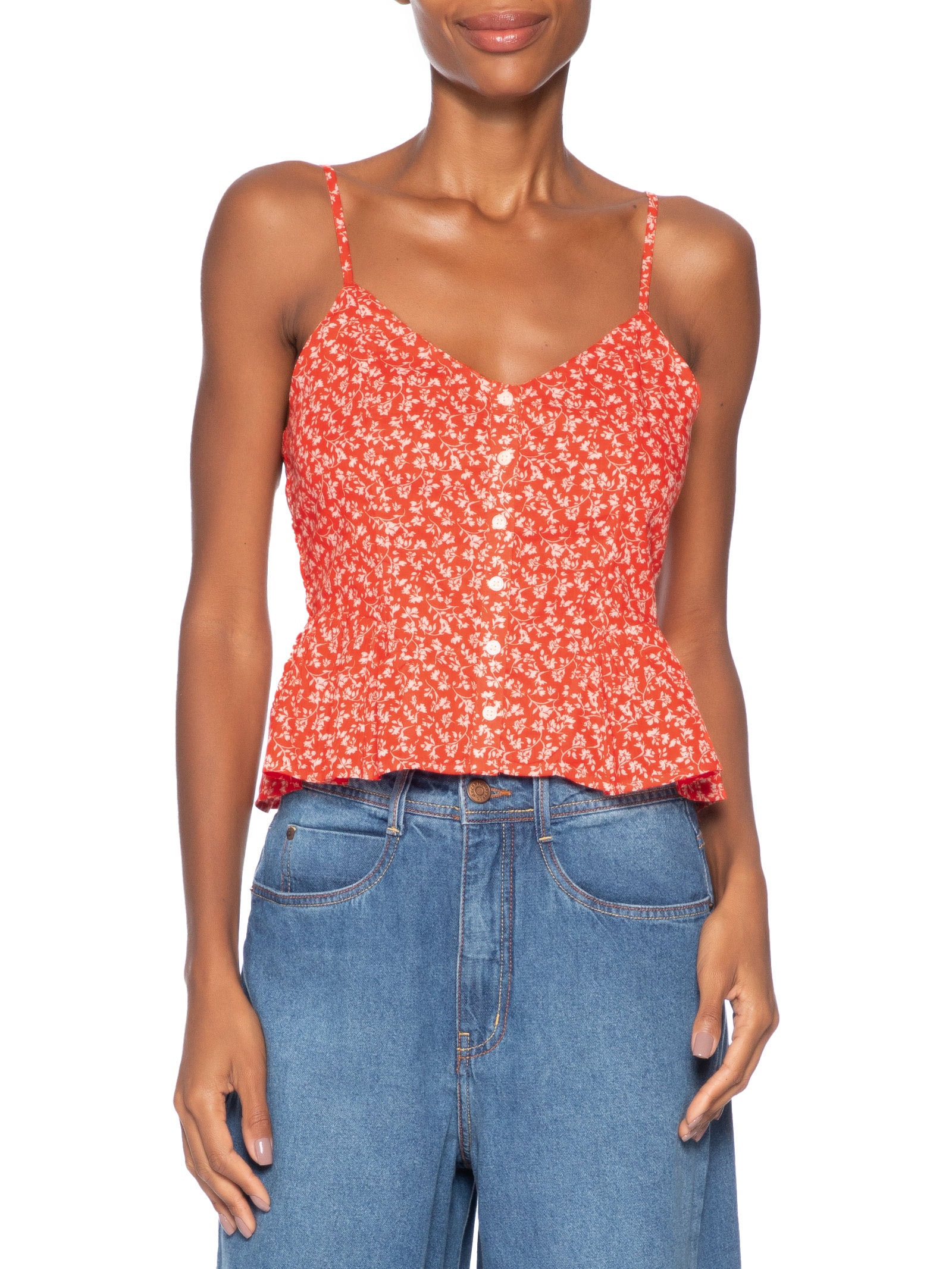 Blusa Feminina Monet SL Blouse Vermelho Levi's