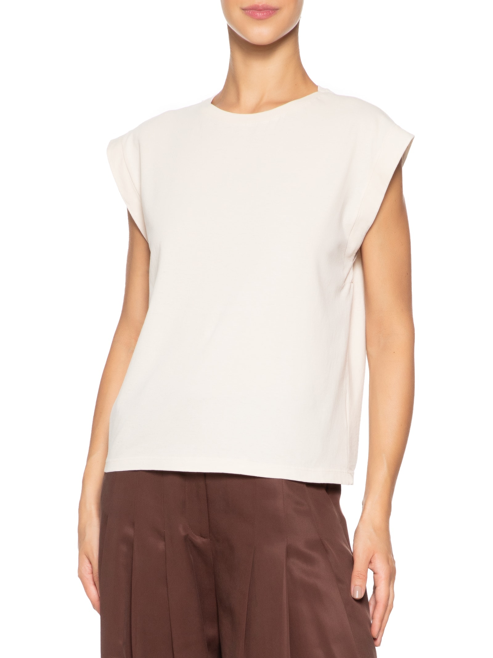 Blusa Feminina Muscle Tee Bege Basiq