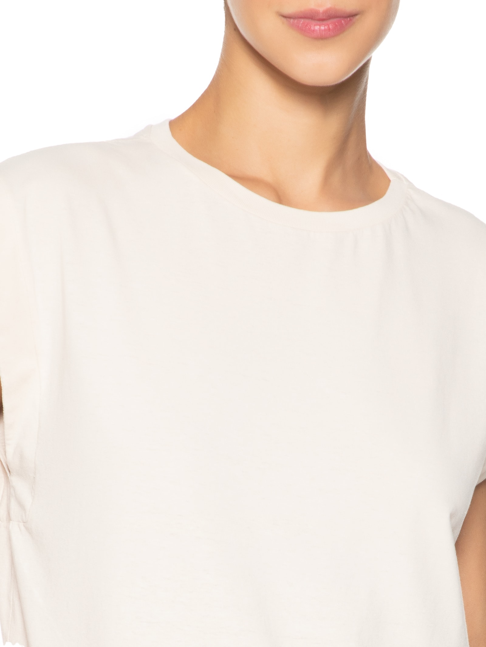 Blusa Feminina Muscle Tee Bege Basiq