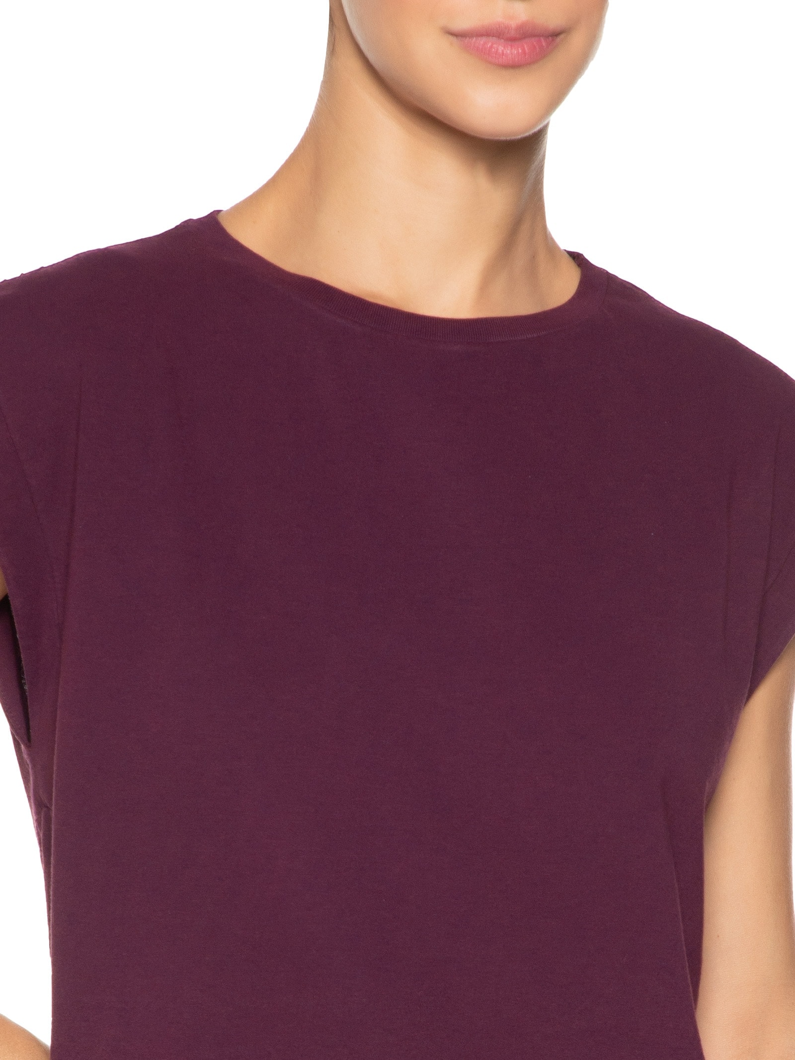 Blusa Feminina Muscle Tee Vinho Basiq