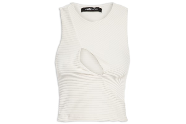 Blusa Feminina Nervuras - Off White