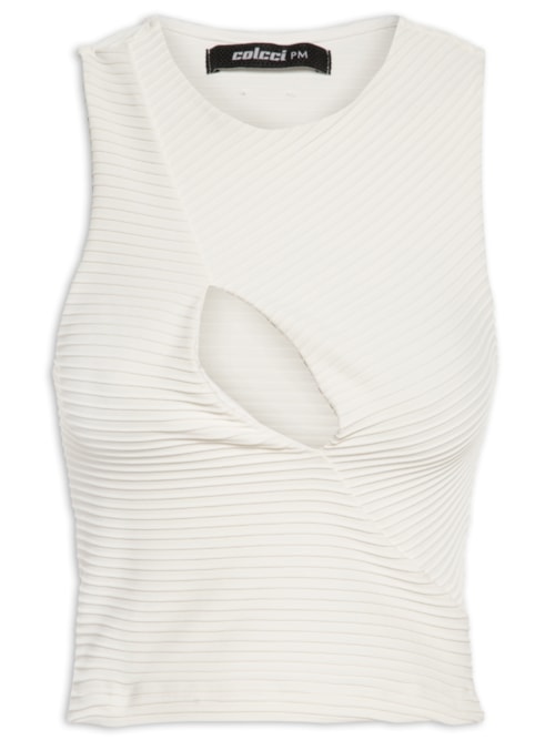 Blusa Feminina Nervuras - Off White