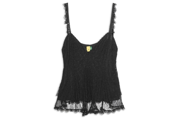 Blusa Feminina Nesgas Rendada - Preto
