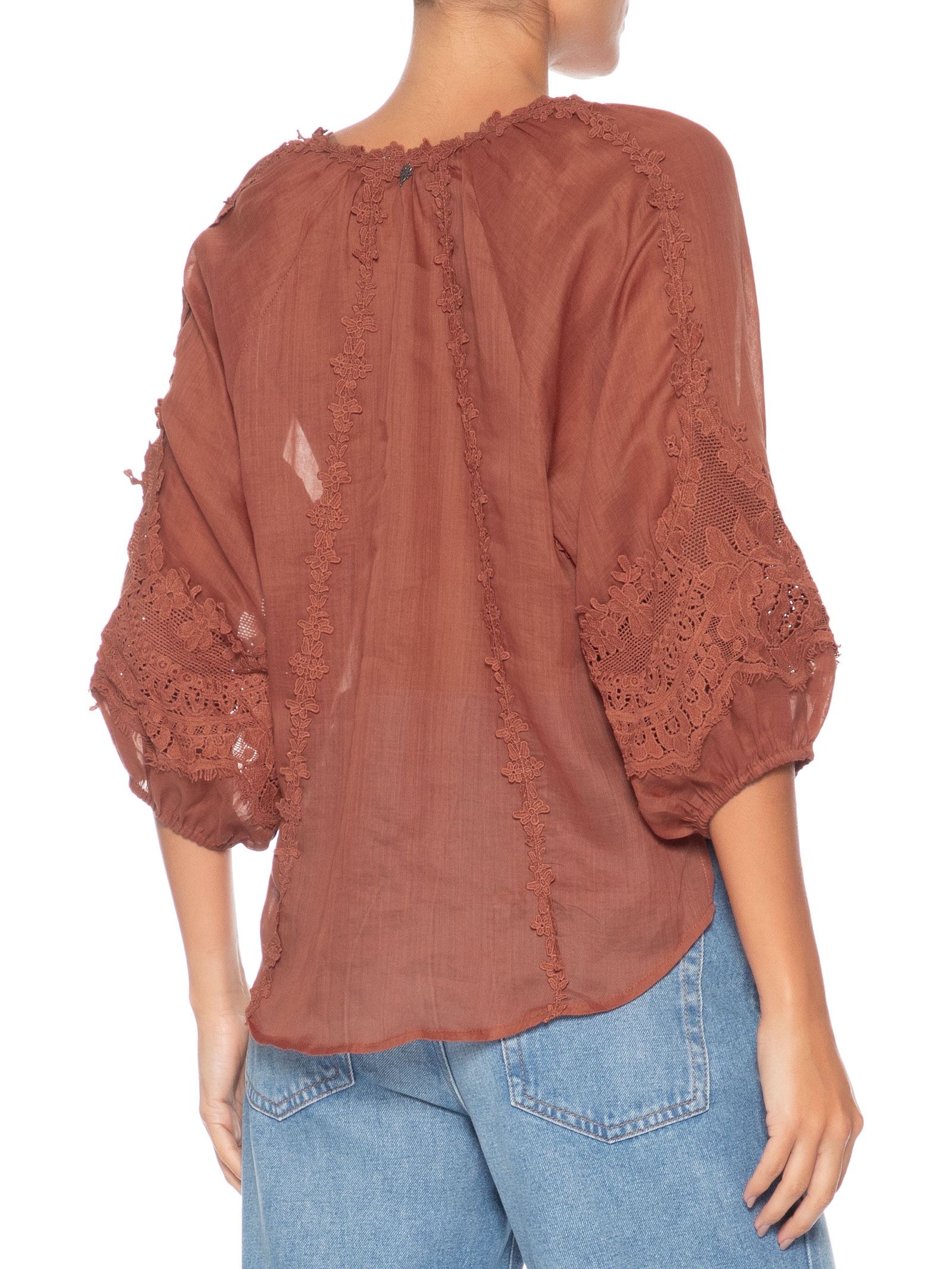 Blusa Feminina Nil Marrom Le Lis