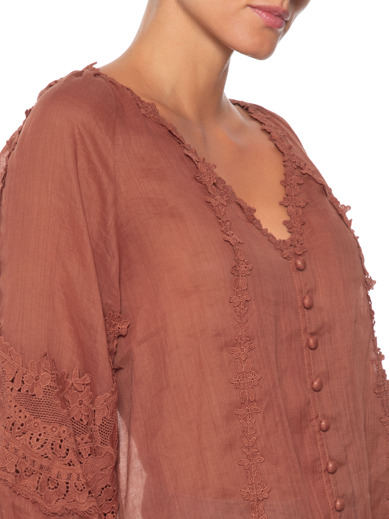 Blusa Feminina Nil Marrom Le Lis