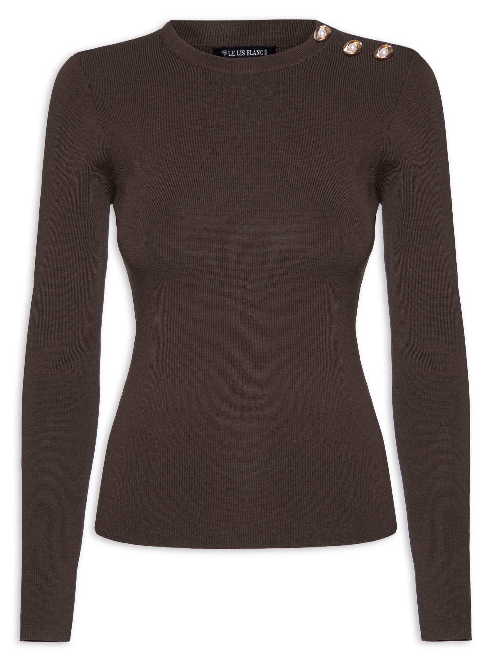 Blusa Feminina Nina Marrom Le Lis