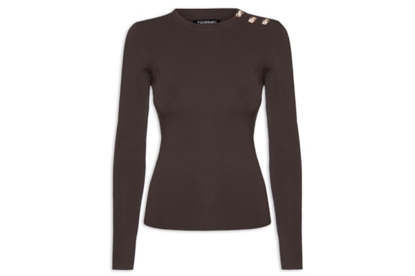 Blusa Feminina Nina - Marrom