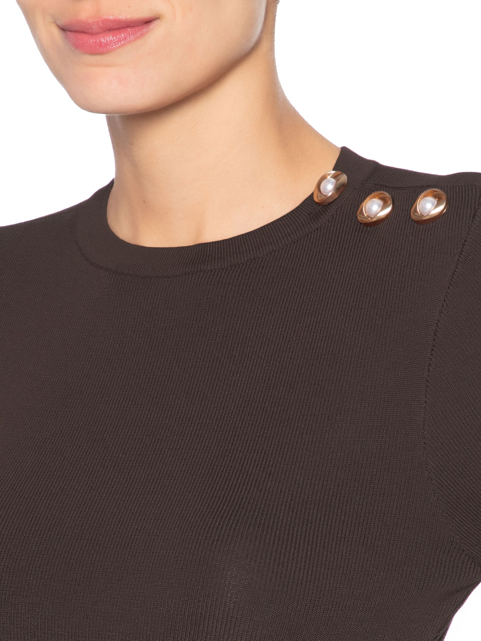 Blusa Feminina Nina Marrom Le Lis